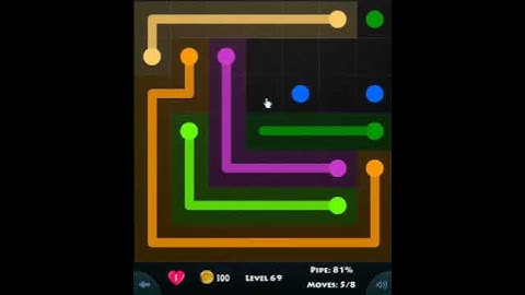 flow game facebook - beginners pack level 69 Connect the dots