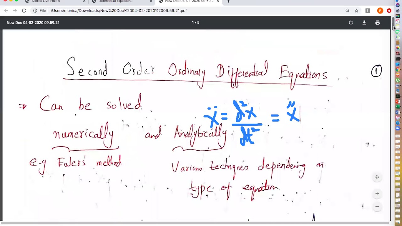 Introduction to Superposition Principle for differential