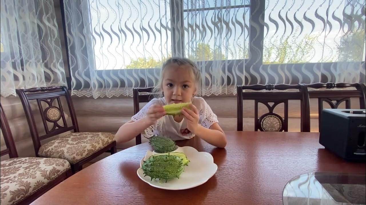 Колючий огурец?! Пробую Кивано, Африканский огурец - YouTube