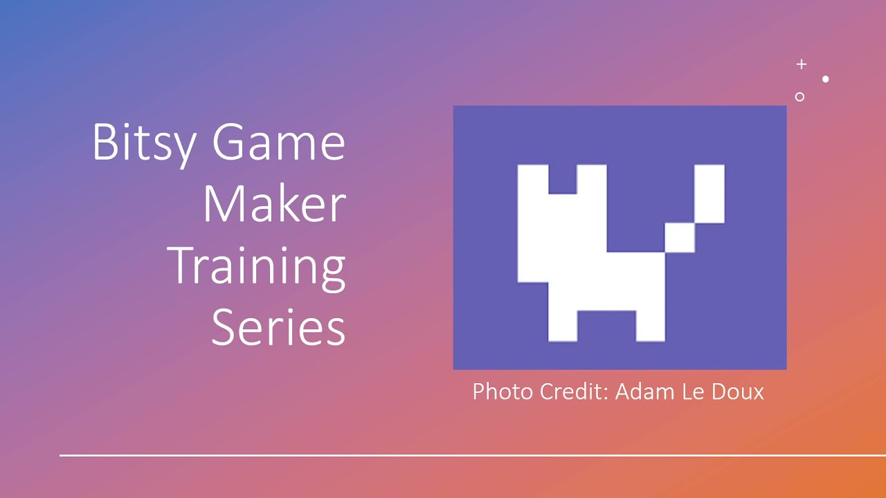 Bitsy Game Maker Training Series Lesson 01 - YouTube