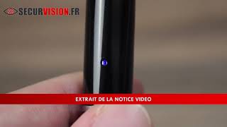 Anviker Stylo Caméra, 1080P Stylo Caméra Cachée, Caméra Espion avec Prise  de Photos et Enregistrement Audio, Mini Caméra de Surveillance pour