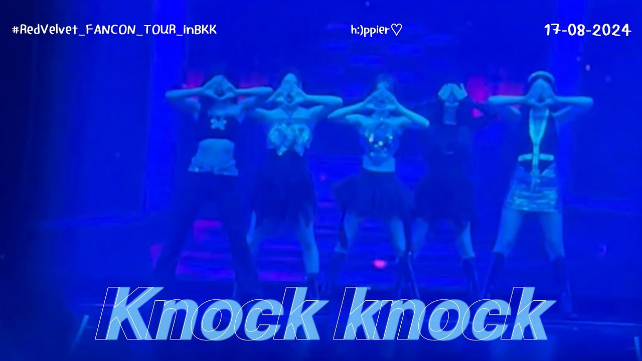 Knock knock (Screen) ♡ | Red Velvet FANCON TOUR in BKK 20240817 - YouTube