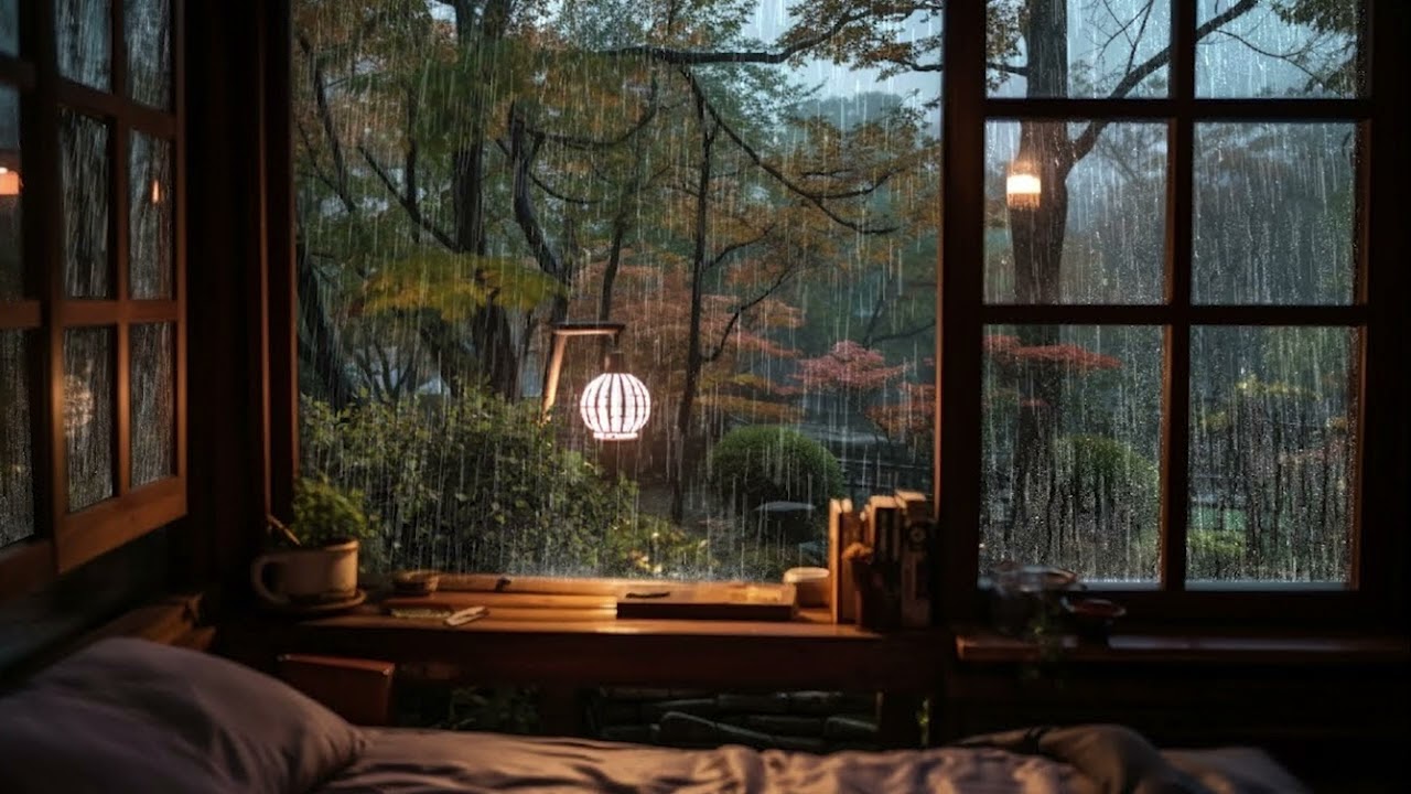 ASMR Humming & Raining Sound 😴