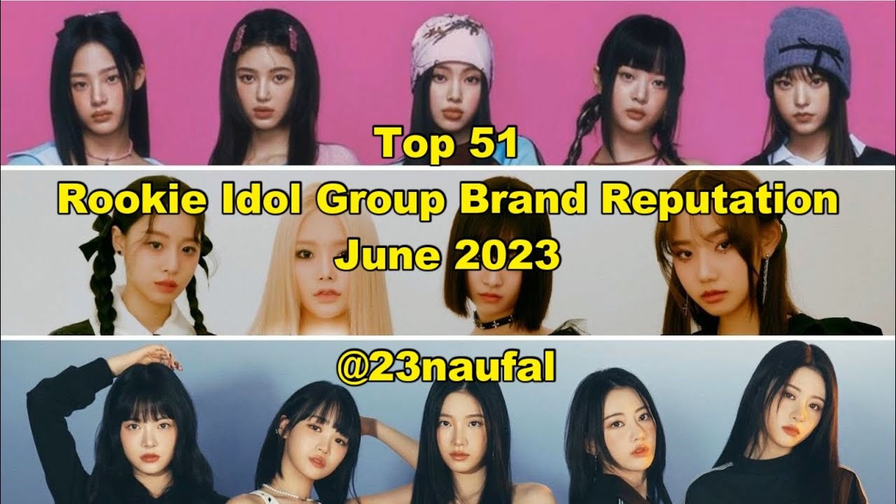 Top 51 Rookie Idol Group Brand Reputation June 2023 brikorea @23naufal ...