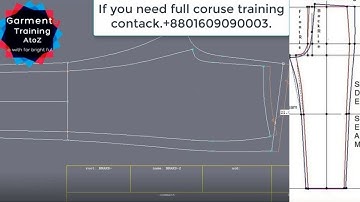 Lectra Modaris pattern making Tutorial Bangla📱 Garments Training a to z📱 Modaris pattern📱 Dress patt