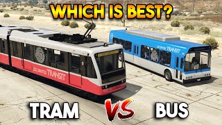 GTA 5 ONLINE : TRAM VS BUS (WHICH IS BEST?)