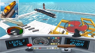 Train Ramp Jumping ALL LEVELS 🚈 🚊 🚃 Gameplay Walkthrough iOS - Android #shorts