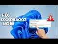 Fix Error Code 0x80004002 on Windows 11 — Quick &amp; Easy Solutions!