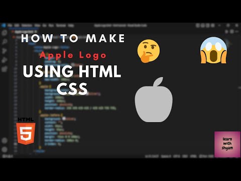 🧑🏻‍💻 How To Make Apple Logo | Html CSS | learnbyshyam