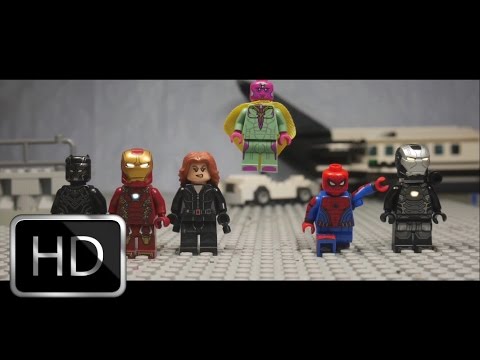 Captain America: Civil War Airport Scene in Lego