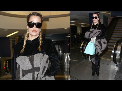 Khloe Kardashian Asked If Caitlyn Jenner Is Banned From The Family As She Arrives At LAX