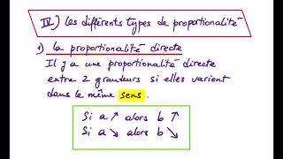 LA PROPORTIONNALITÉ #4 cours - proportion directe