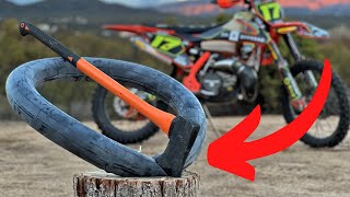 Dirt Bike Hack  no more flat tires!! Lucioli 7mm inner tube