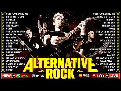 The Best Of 2000's Alternative Rock 🎶 Nickelback, Creed, Linkin Park, Coldplay, Green Day, Lifehouse