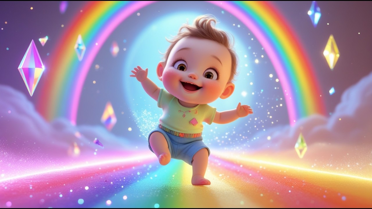 13 Baby and the Prism Rainbow Portal 🌈✨ | Learn Colors & Light for Kids | Fun Preschool Learning