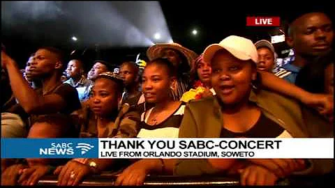 Mandoza performs at the SABC Thank You Concert