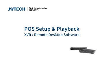 ETU Series: How to setup POS function and playback (XVR / Remote Desktop Software)