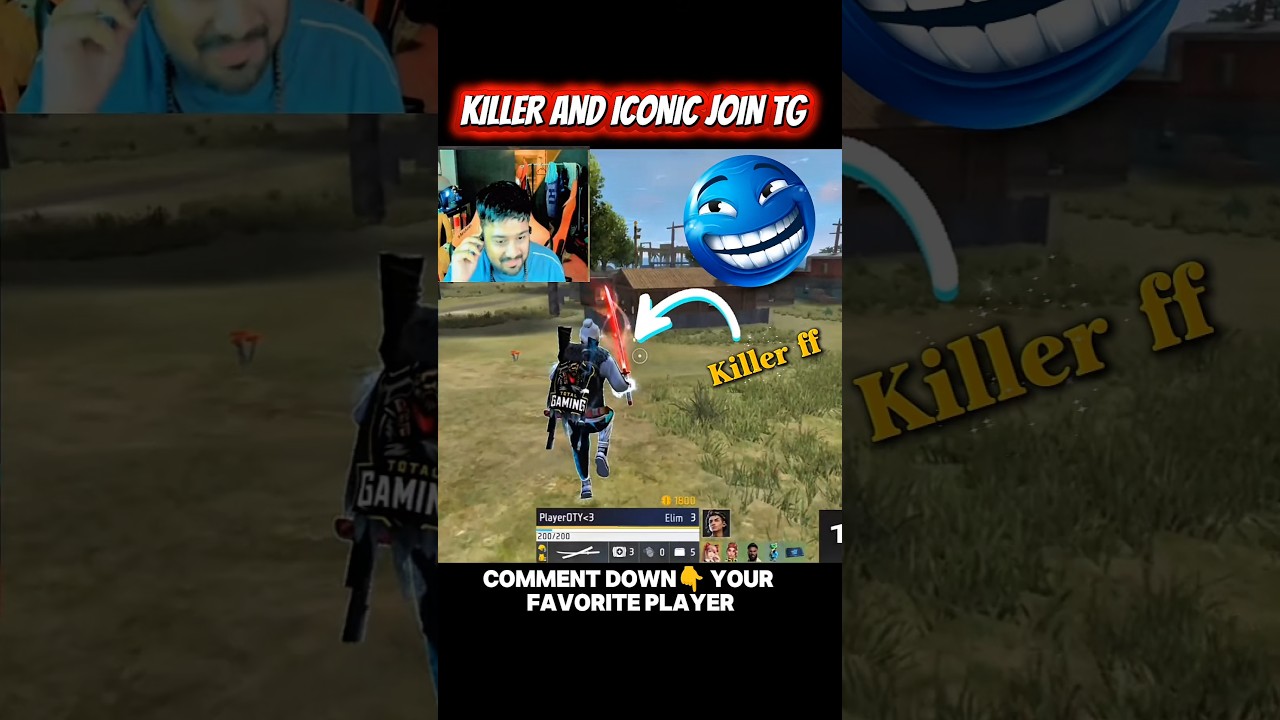 The Return of LEGENDS |😱 KILLER FF and Mr.ICONIC JOIN TOTAL GAMING 