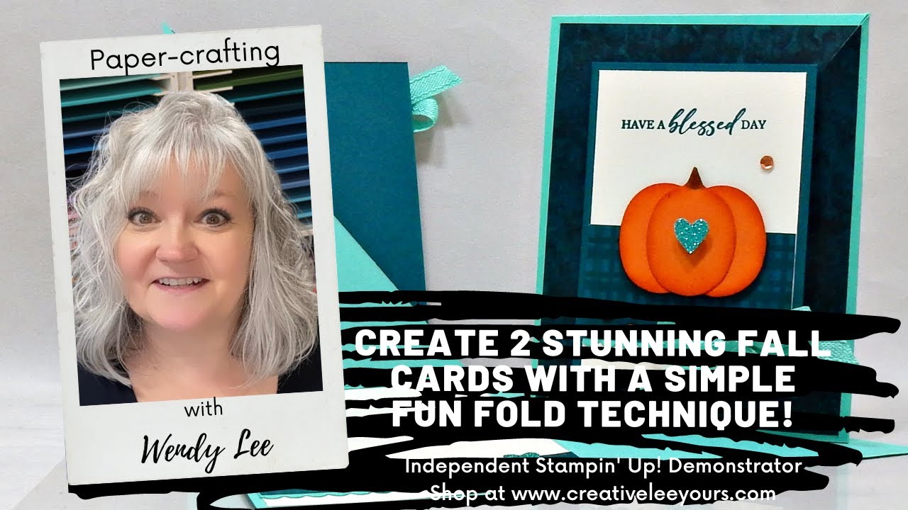Create 2 Stunning Fall Cards with a Simple Fun Fold Technique! - YouTube