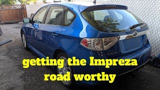 2008 Impreza new brakes and steering angle sensor