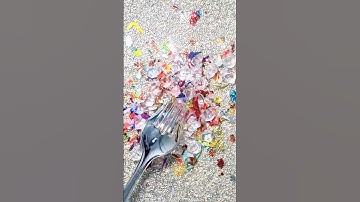 🌈ASMR Rainbow Drop – Satisfying Glitter & Beads That Sparkle Your Mind #satisfying #asmrtriggers