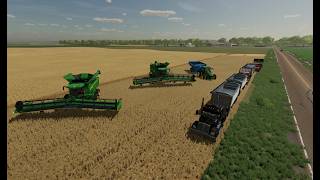 A LONG DAY OF WHEAT HARVEST | MULTIPLAYER | FARMING SIMULATOR 22