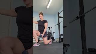 Contralateral forward lunge