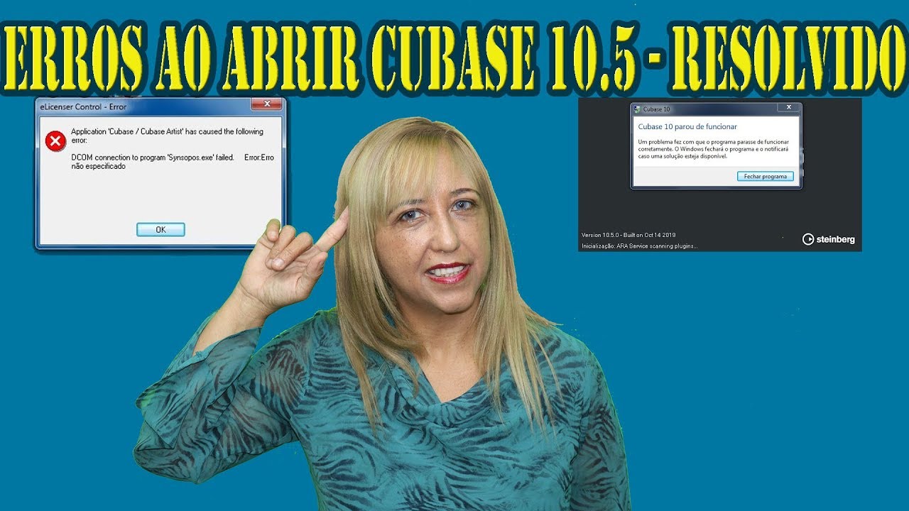Erros ao Abrir Cubase 10 5 - Resolvido - YouTube