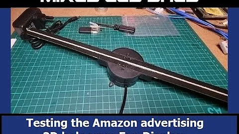 Amazon 3D Hologram Spinning Fan LED Display - Unbox, Setup & Customize