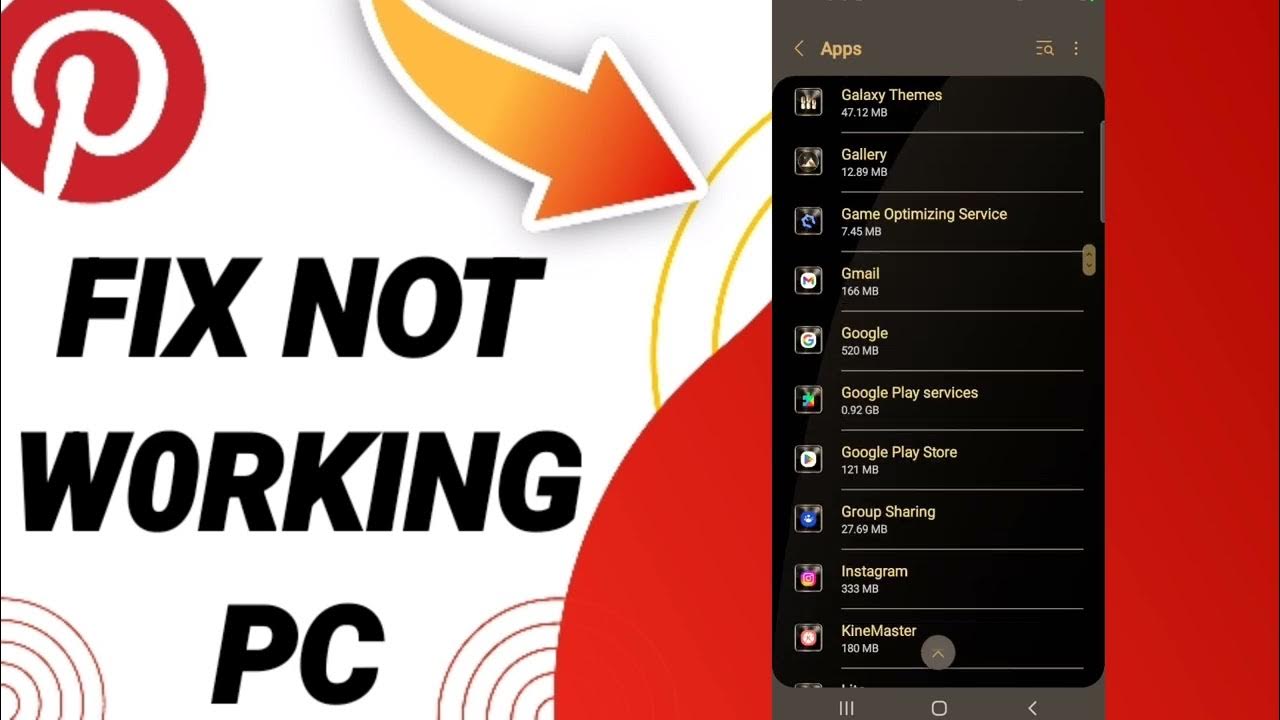 How To Fix Not Working Pc On Pinterest App YouTube