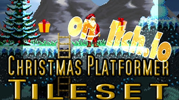 Christmas Platformer Tileset