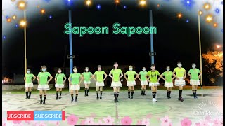 20220330《 SAPOON SAPOON 》| 사뿐사뿐 라인댄스 | 韩国舞曲好听好跳 | 舞蹈示范#舞之悦康乐舞蹈班