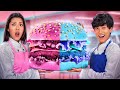 Blue VS Pink Food Challenge AU Blue VS Pink Food Challenge AU