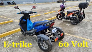 Etrike 1000 watt - 60 volt, electric scooter, electric trike, electric motorcycle