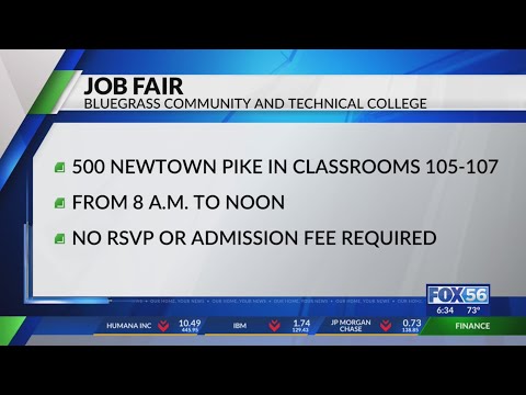 Bluegrass Community and Technical College hosting job fair