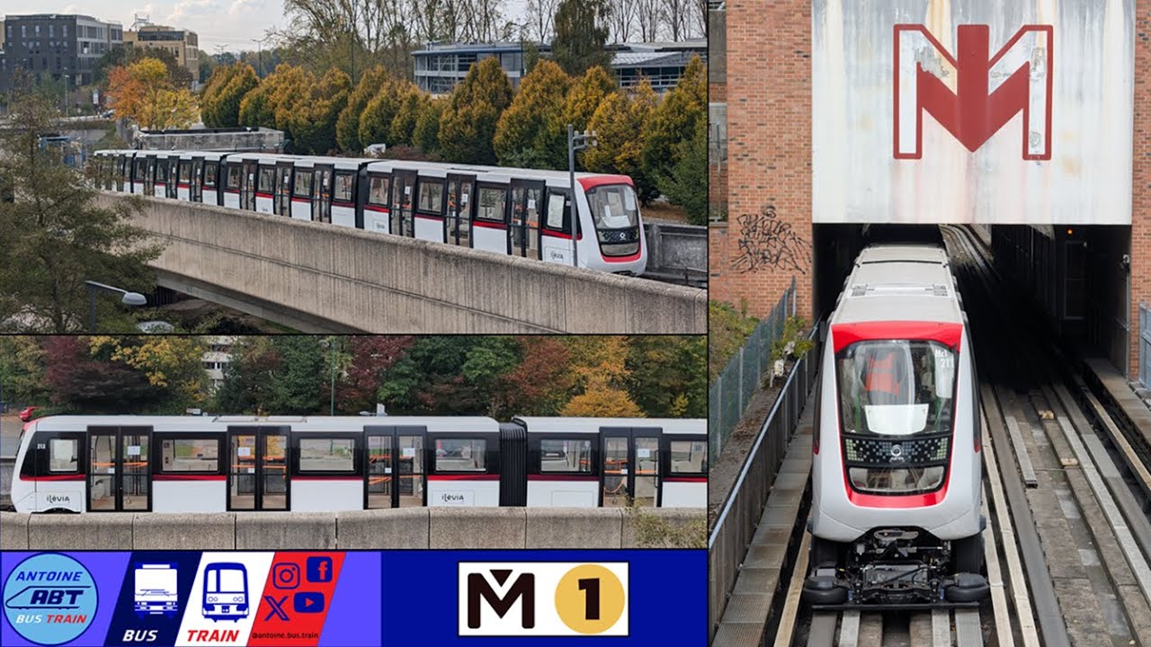 Métro de Lille - ligne 1 : essais des rames Alstom BOA