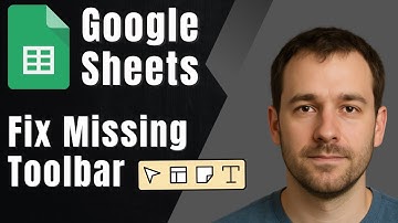How to Fix Missing Toolbar in Google Sheets (2025 Tutorial)