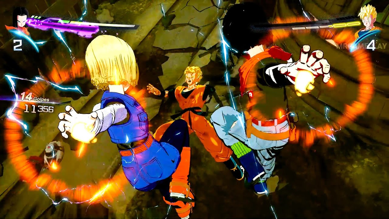 Future Gohan vs Androids 17 and 18 - Sparking Zero - YouTube