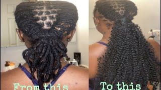 How to add an extended ponytail to your locs 😍