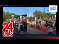 Alden Richards, strong finisher sa bike course ng isang triathlon competition | 24 Oras