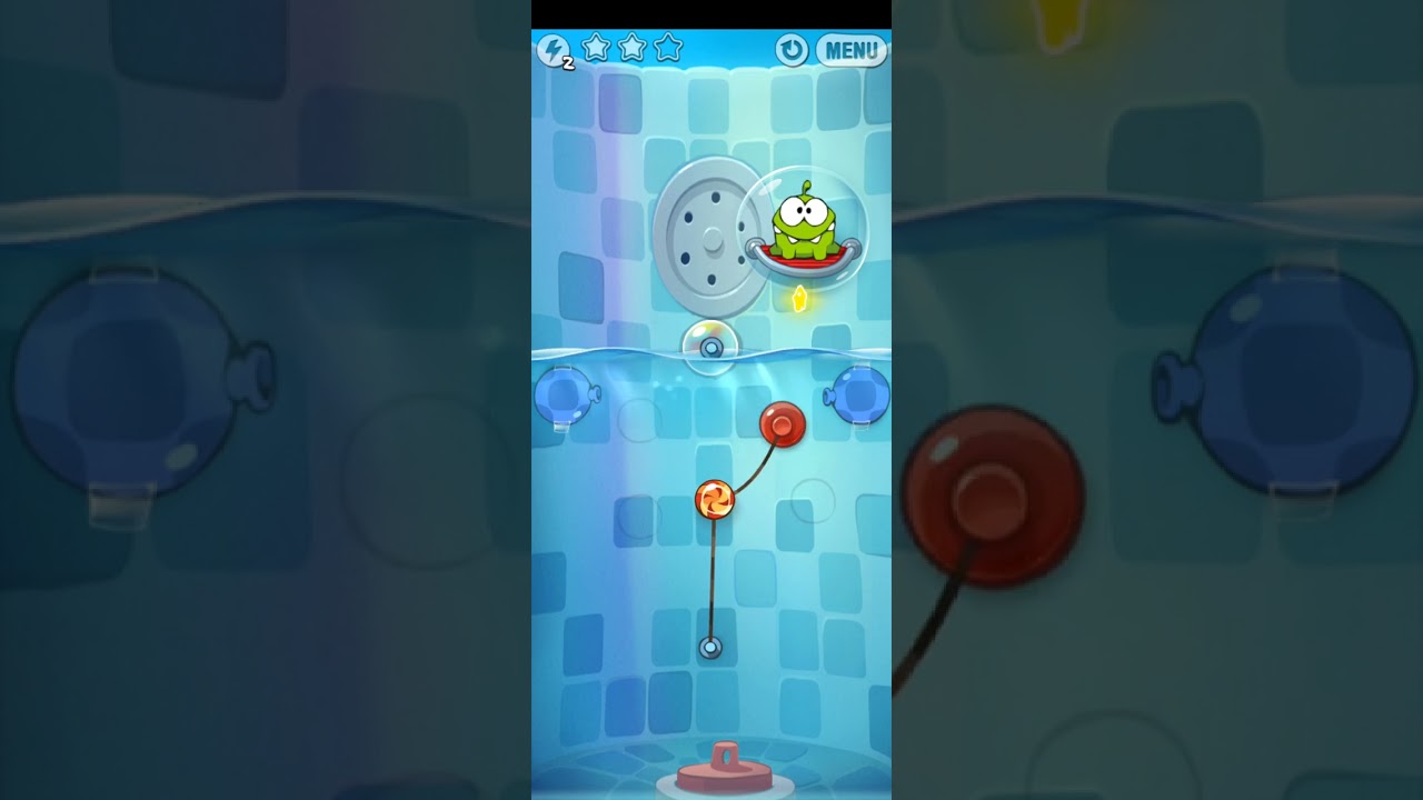 Cut The Rope Experiments Bath Time 3 stars walkthrough LEVEL 5-22