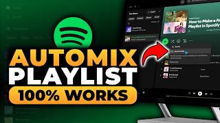 How To Make a Automix Playlist in Spotify(𝟮𝟬𝟮𝟲) | 100% WORKS | NO Yapping, To The Point & EASY