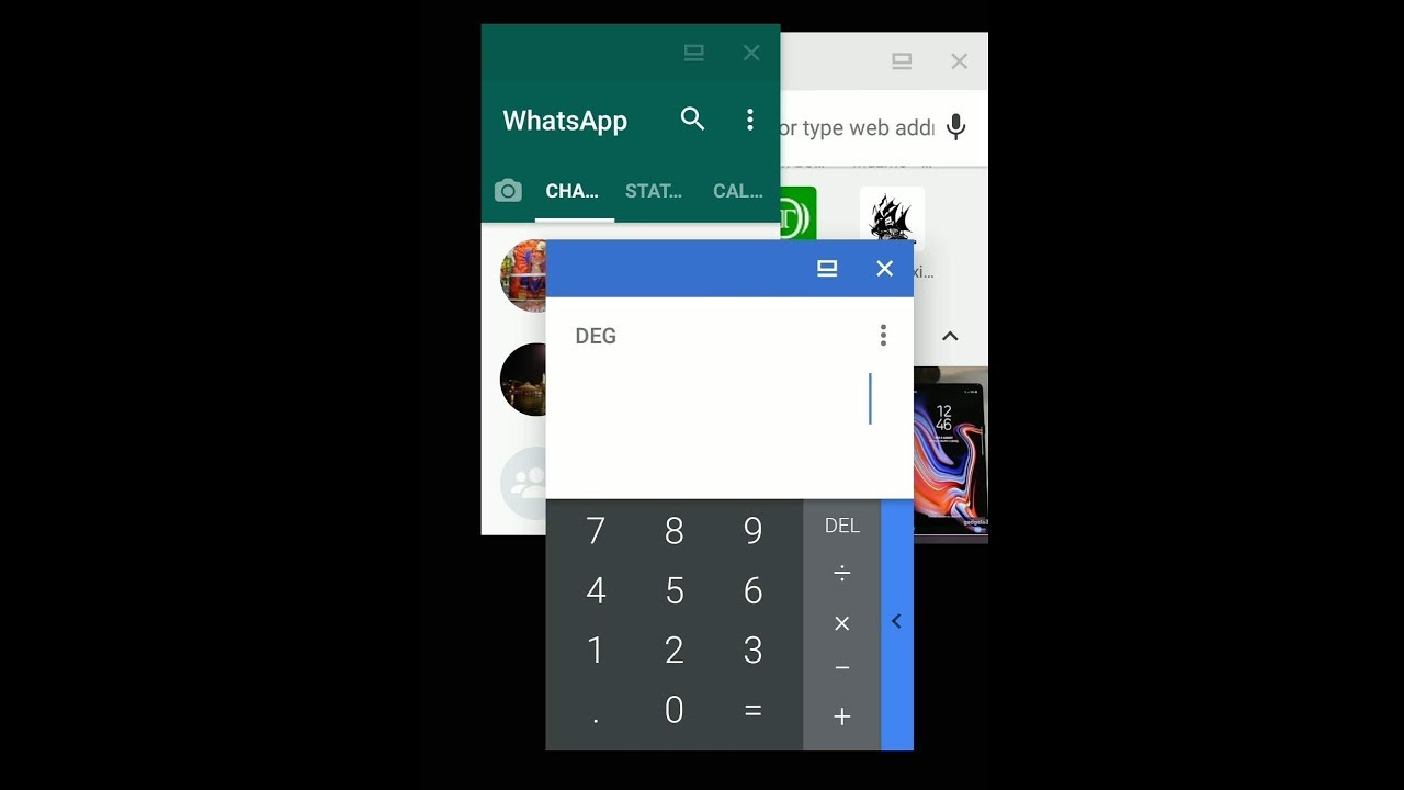 Desktop style floating windows on Android Device - YouTube