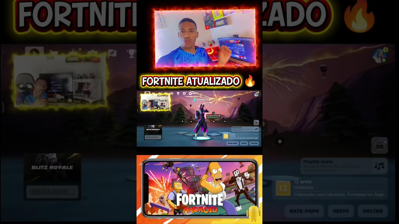NOVA ATUALIZAÇÃO DO FORTNITE MOBILE #fortnite