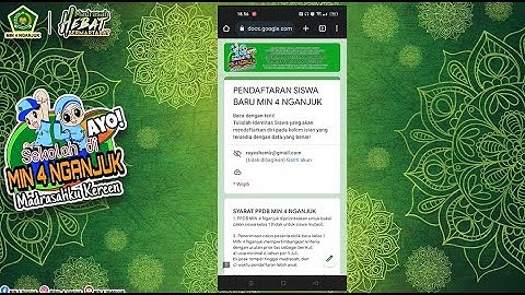 TUTORIAL PENGISIAN FORMULIR PPDB MIN 4 NGANJUK