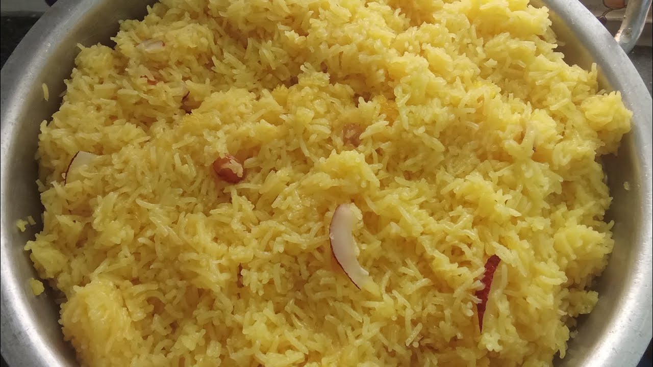Meetha Rice Zarda Chawal Recipe | Meetha Zarda Rice | Eid & Special Occasion Sweet ...