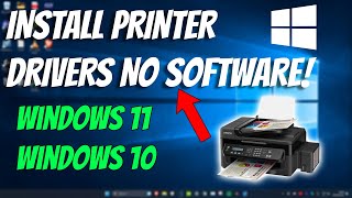 How To Install Printer Drivers Without Software Or Disc DVD/CD
