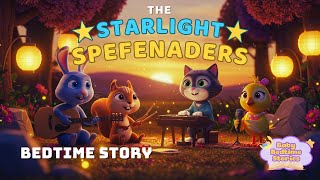 Bedtime Story for Kids: The Starlight Serenaders 🐰🐿️🐈🐦 - A Cozy Tale of Friendship and Music 😴