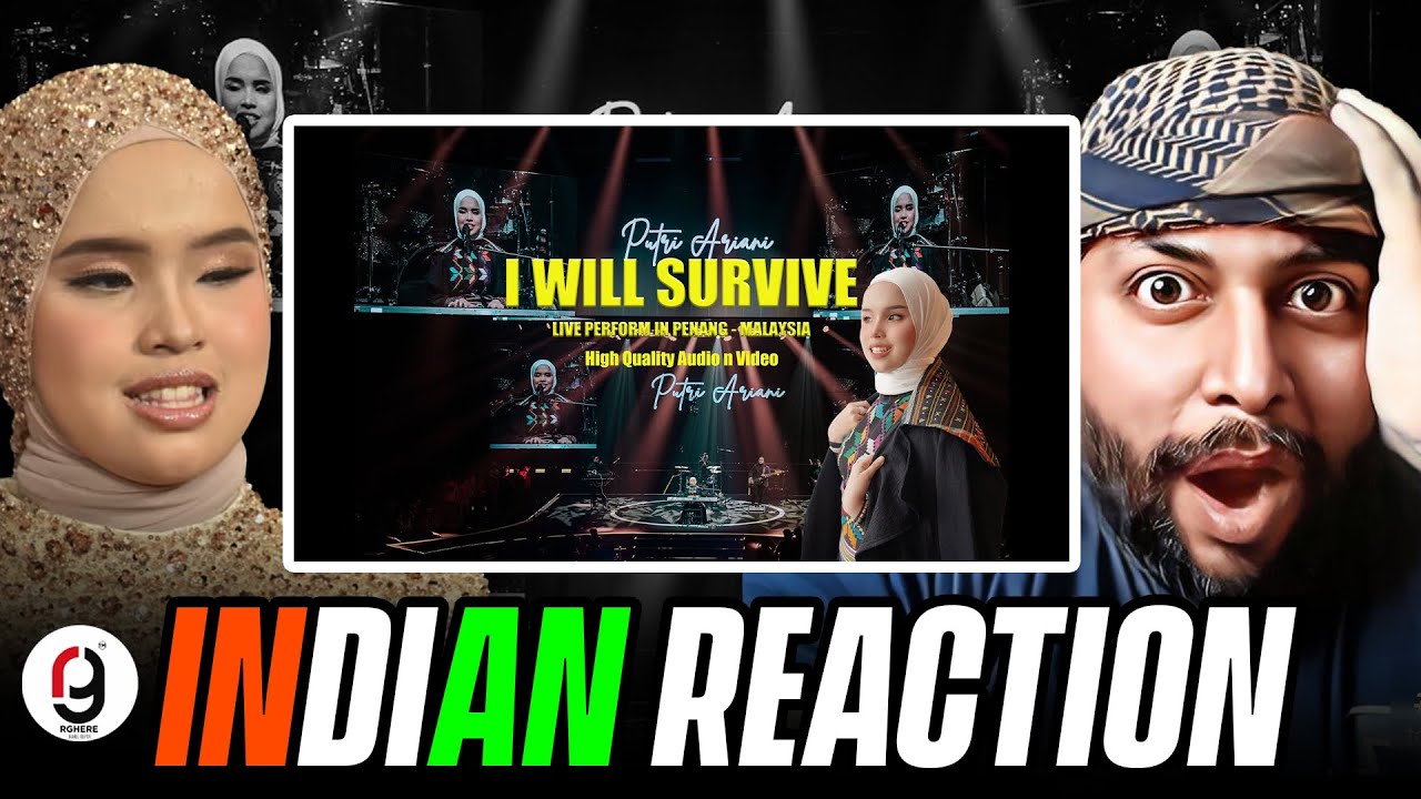 PUTRI ARIANI - I WILL SURVIVE (LIVE PERFORM) GLORIA GAYNOR (COVER) | INDIAN REACTION BY RG