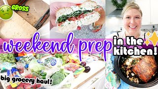 ✅Productive Weekend Prep! Meal Prep, Grocery Haul, Cook & Clean